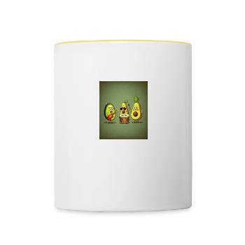 Musicien américano-mexicain Mexican Food Band - Mug contrasté - blanc/jaune - Devant