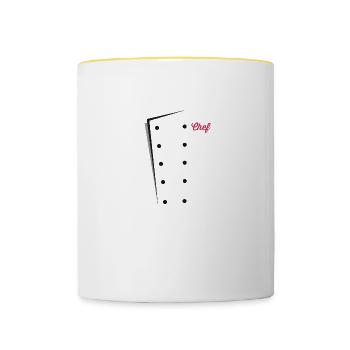 Chef Chef Chef Chef Jacket Chef Gift - Contrasting Mug - white/yellow - Front