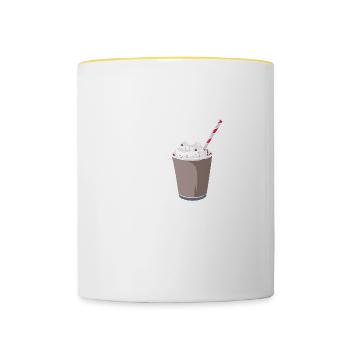 My Milkshake Is Better Than Yours - Tasse zweifarbig - Weiß/Gelb - Vorne