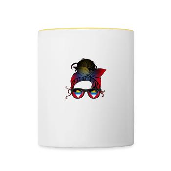 Antigua and Barbuda - Contrasting Mug - white/yellow - Front