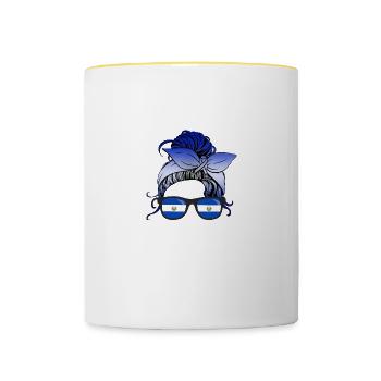 El Salvador - Contrasting Mug - white/yellow - Front