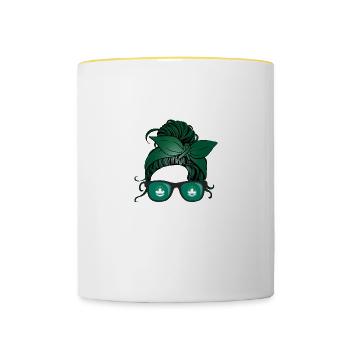 Macau - Tasse zweifarbig - Weiß/Gelb - Vorne