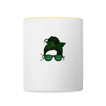 Mauretanien - Tasse zweifarbig - Weiß/Gelb - Vorne