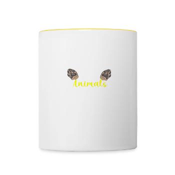 Veterinary Medicine Because Animals Are Better - Tasse zweifarbig - Weiß/Gelb - Vorne