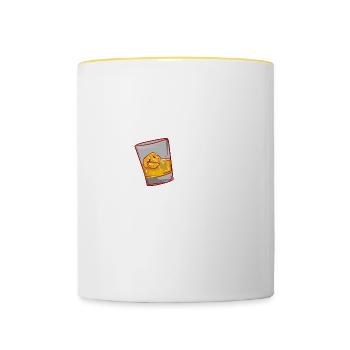 Bourbon - Magic Brown Water - Tasse zweifarbig - Weiß/Gelb - Vorne