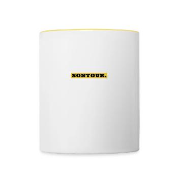 À VOTRE SANTÉ - Mug contrasté - blanc/jaune - Devant