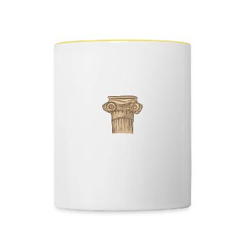 Saved By Grace Alone - Tasse zweifarbig - Weiß/Gelb - Vorne