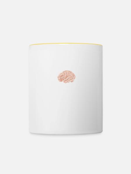 Trying To Master Peace - Tasse zweifarbig - Weiß/Gelb