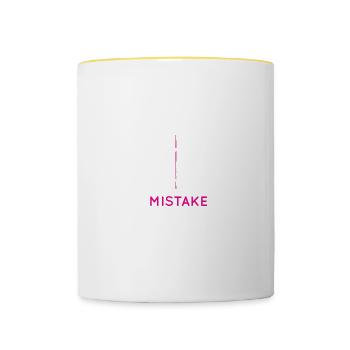 Assuming I'm Just An Old Lady Was Your First - Tasse zweifarbig - Weiß/Gelb - Vorne