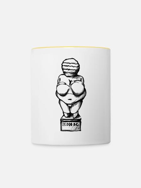 Venus BC - Tasse zweifarbig - Weiß/Gelb