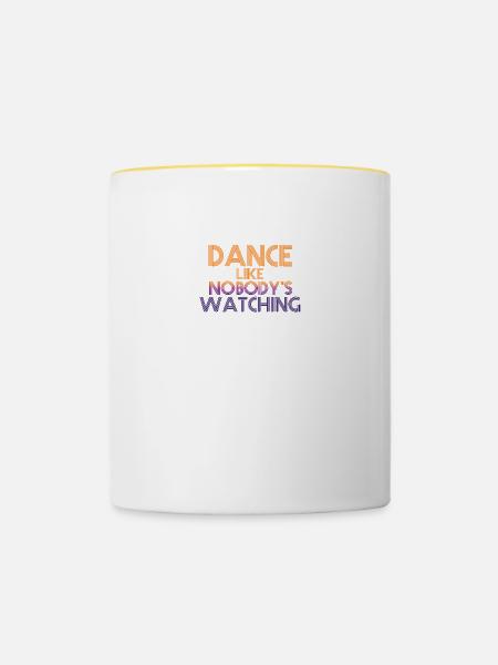 Dance - Tasse zweifarbig - Weiß/Gelb