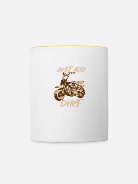 Just Add Dirt - Tasse zweifarbig - Weiß/Gelb