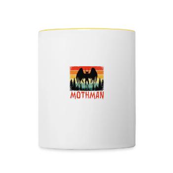Mothman - Contrasting Mug - white/yellow - Front