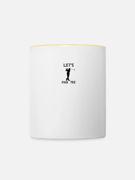 Golf Sport - Tasse zweifarbig - Weiß/Gelb