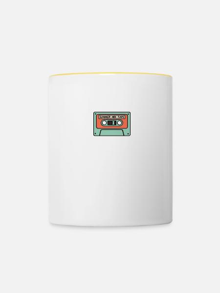 Summer Tape - Tasse zweifarbig - Weiß/Gelb