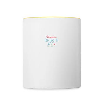 Meilleurs papy samers du monde - Mug contrasté - blanc/jaune - Devant