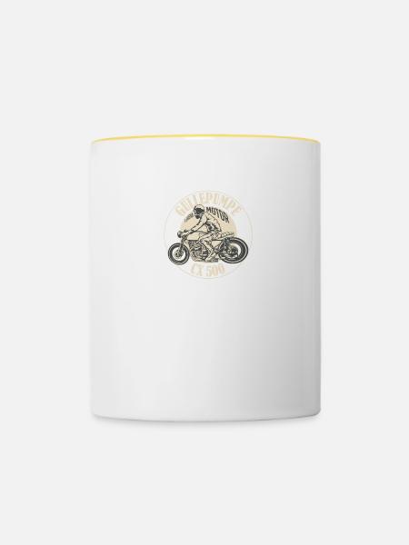 Güllepumpe CX500 Legend Motor - Tasse zweifarbig - Weiß/Gelb