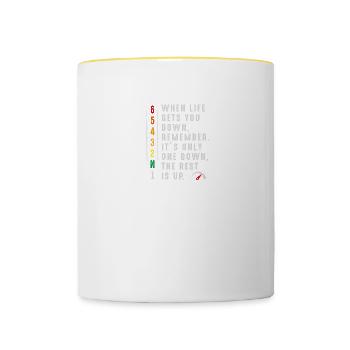 1N23456 - Motorcycle Gear. You Wouldn't Understand - Contrasting Mug - white/yellow - Front