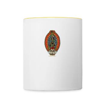 La Muerda - Madonna - La Catharina - Skull Nonne - Mug contrasté - blanc/jaune - Devant