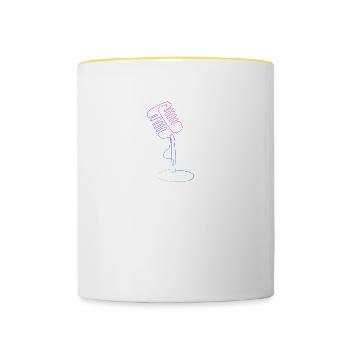 Oper Opernsänger Konzert Geschenk - Tasse zweifarbig - Weiß/Gelb - Vorne
