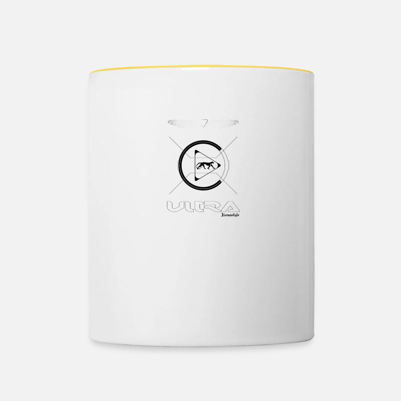 Ultra - Tasse zweifarbig - Weiß/Gelb