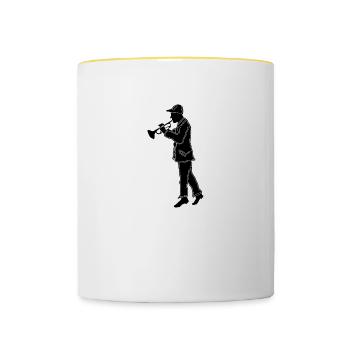 trumpeter - Contrasting Mug - white/yellow - Front