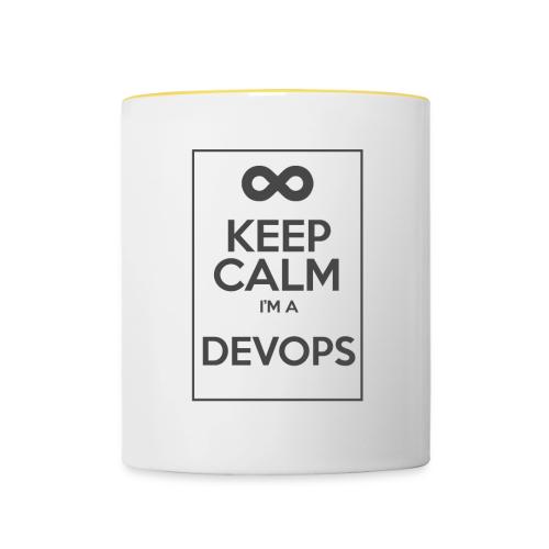 Keep Calm I'm a devops - Contrasting Mug