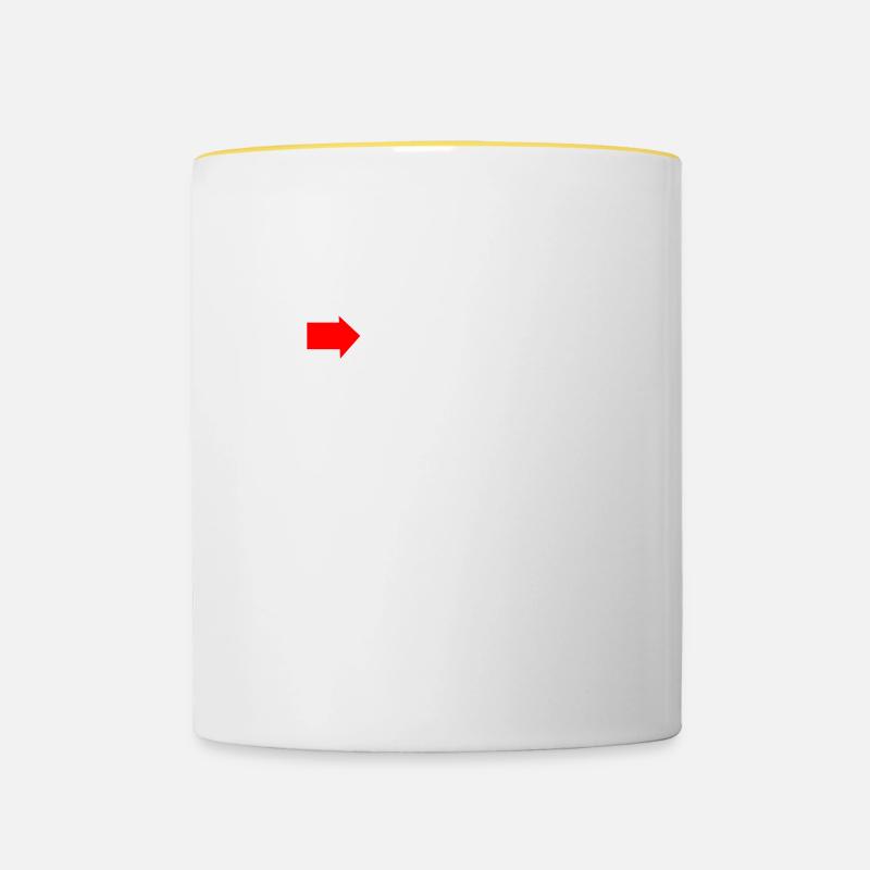 Je suis avec wikileaks - Mug contrasté - blanc/jaune