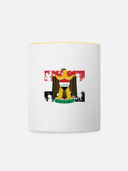 Iraqi Culture - Tasse zweifarbig - Weiß/Gelb