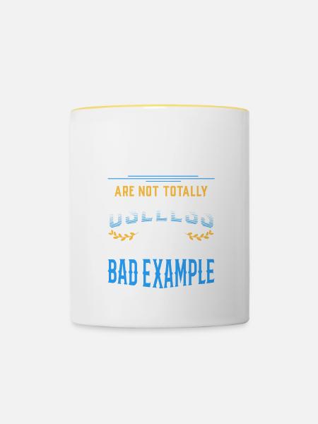Bad Uncle - Tasse zweifarbig - Weiß/Gelb
