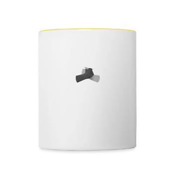 Feldwebel Bundeswehr Spruch Geschenk 1174 - Tasse zweifarbig - Weiß/Gelb - Vorne