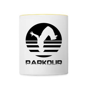 Parkour - Contrasting Mug - white/yellow - Front