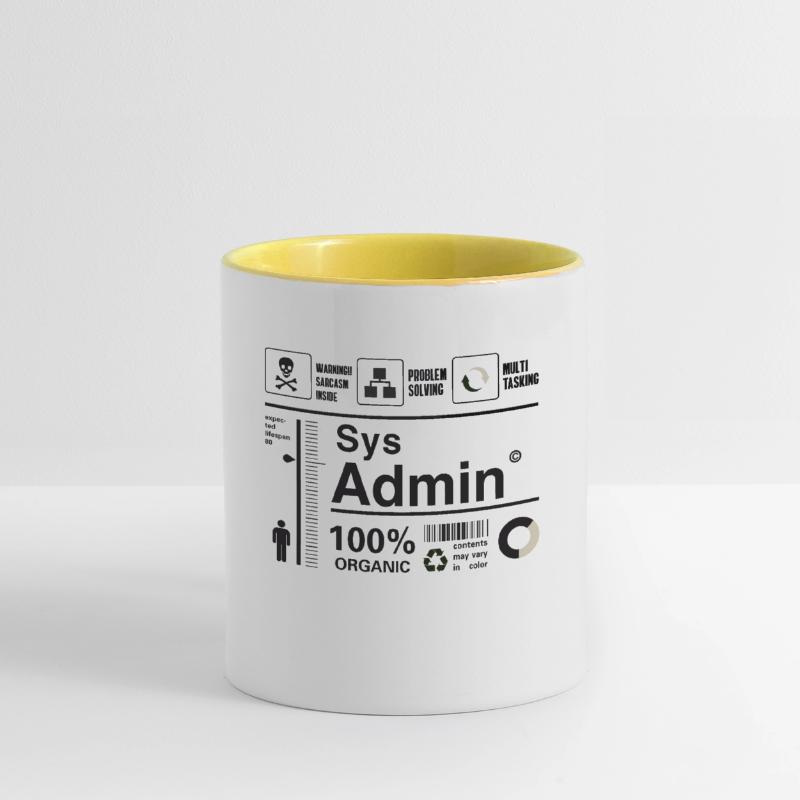 sys admin computer nerd pc kit programmer humor lo Contrasting Mug