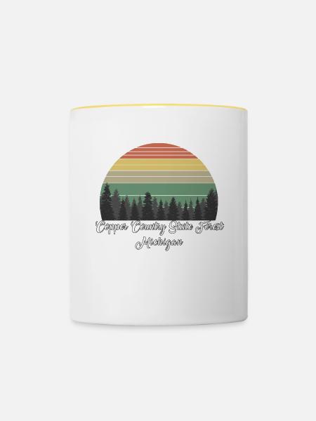 Copper Country State Forest - Tasse zweifarbig - Weiß/Gelb