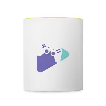 Niveau 30 Complet 30 ans 30e anniversaire - Mug contrasté - blanc/jaune - Devant