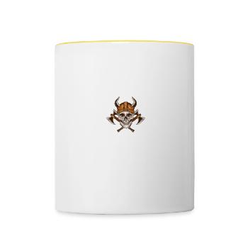 Valkyrie I Valkyrie Viking Valhalla Gift - Contrasting Mug - white/yellow - Front