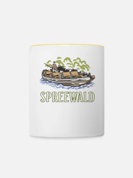 SPREEWALD - Tasse zweifarbig - Weiß/Gelb