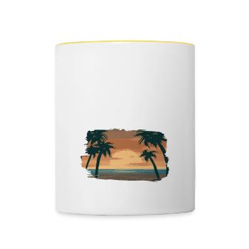 Golden Sands 2022 - Contrasting Mug - white/yellow - Front