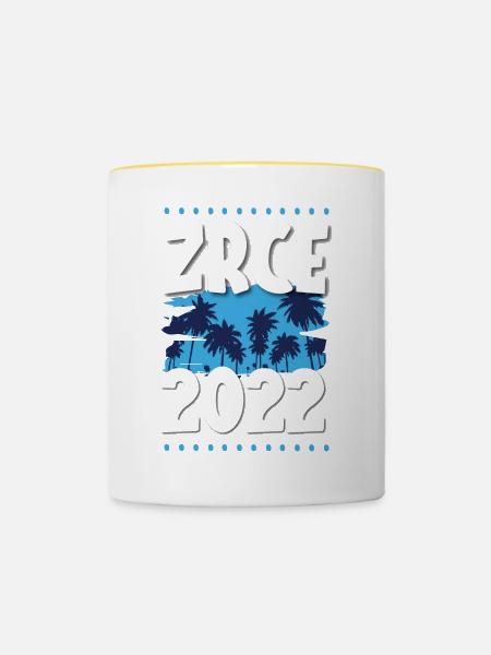 Zrce 2022 - Tasse zweifarbig - Weiß/Gelb