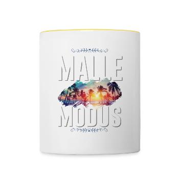 Malle Mode - Contrasting Mug - white/yellow - Front