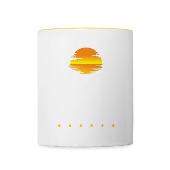 Cancun Mode - Contrasting Mug - white/yellow - Front
