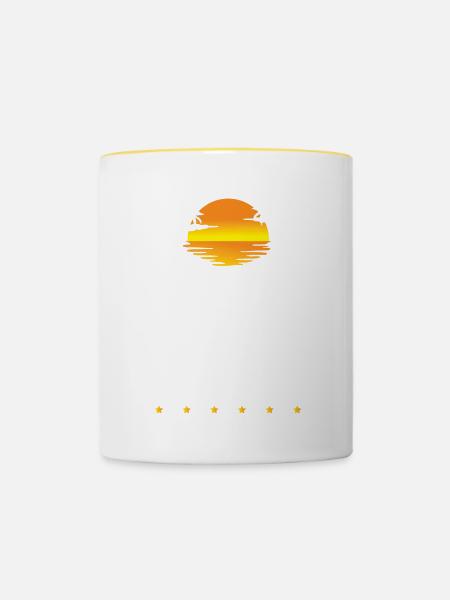 Italia Modus - Tasse zweifarbig - Weiß/Gelb