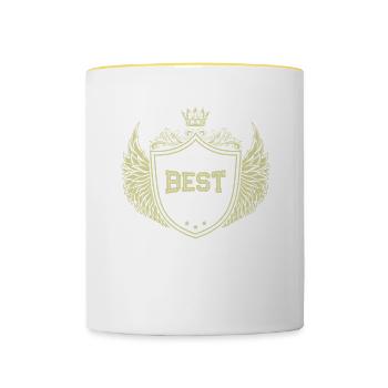 1959 best of - Tasse zweifarbig - Weiß/Gelb - Vorne