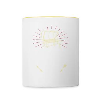Everybody Chill This Girl Is On The Grill - Contrasting Mug - white/yellow - Front