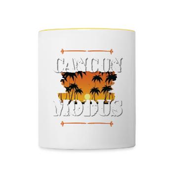 Cancun Mode - Contrasting Mug - white/yellow - Front