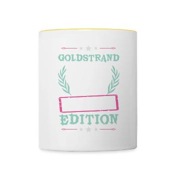 Golden Sands Édition Limitée - Mug contrasté - blanc/jaune - Devant