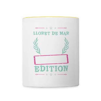 Lloret De Mar Limited Edition - Tasse zweifarbig - Weiß/Gelb - Vorne