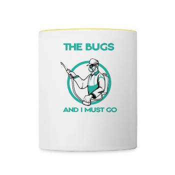 Kammerjäger I Vermin Motif for - Contrasting Mug - white/yellow - Front
