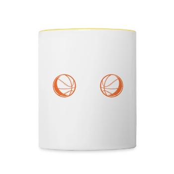 Je n’ai pas besoin de thérapie, j’ai juste besoin de jouer - Mug contrasté - blanc/jaune - Devant