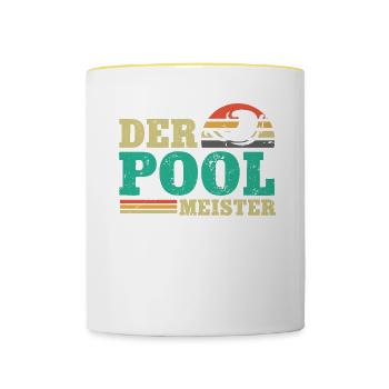 Rettungsschwimmer Bademeister - Tasse zweifarbig - Weiß/Gelb - Vorne